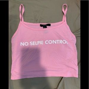 No Selfie Control Crop Top